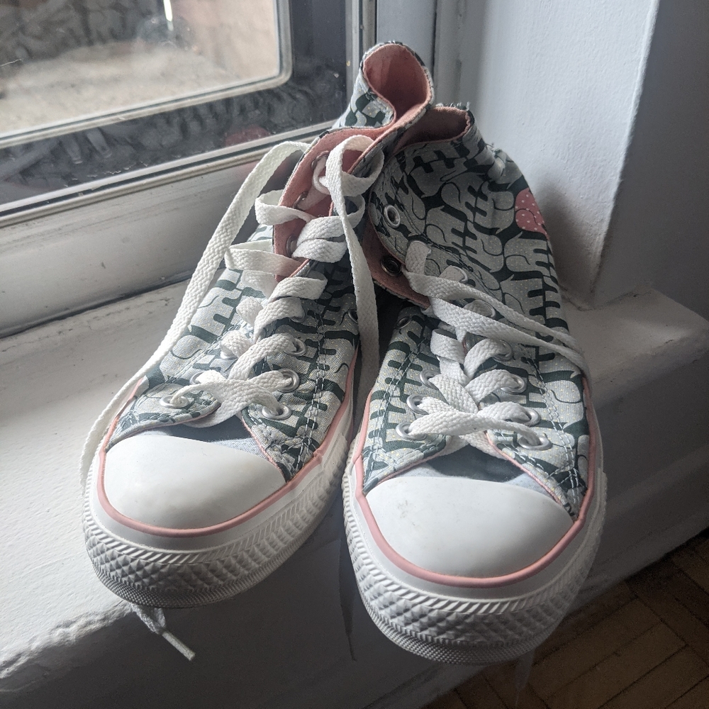Elephant Print Converse High Tops